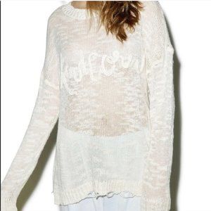Wildfox Unicorn Destressed top